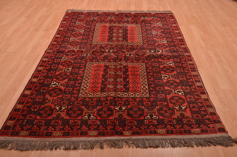 Baluch Red Hand Knotted 50 X 710 Area Rug 100-109121 Image 1