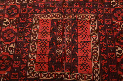 Baluch Red Hand Knotted 50 X 710 Area Rug 100-109121 Image 9