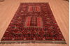 Baluch Red Hand Knotted 50 X 710  Area Rug 100-109121 Thumb 4