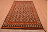 Kilim Brown Hand Knotted 410 X 80  Area Rug 100-109123 Thumb 4