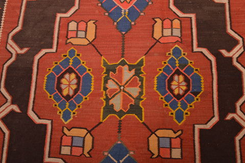 Kilim Red Runner Flat Woven 49 X 98 Area Rug 100-109128 Image 10
