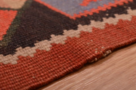 Kilim Red Runner Flat Woven 49 X 98 Area Rug 100-109128 Image 11