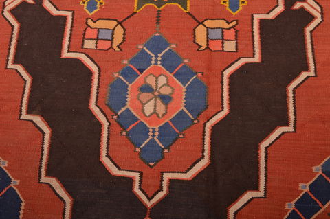 Kilim Red Runner Flat Woven 49 X 98 Area Rug 100-109128 Image 8