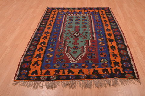 Kilim Multicolor Flat Woven 47 X 611 Area Rug 100-109130 Image 4