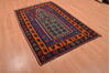 Kilim Multicolor Hand Knotted 47 X 611  Area Rug 100-109130 Thumb 3