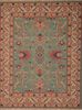 Kilim Green Hand Woven 90 X 117  Area Rug 100-109131 Thumb 0