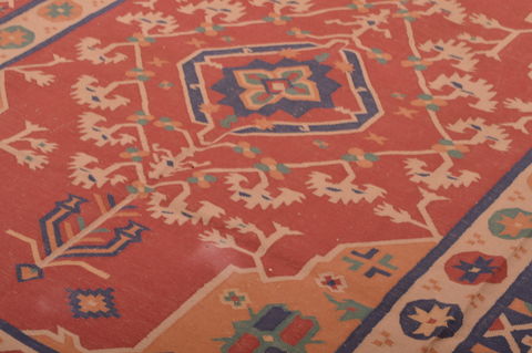 Kilim Red Hand Woven 79 X 99 Area Rug 100-109132 Image 12