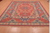 Kilim Red Hand Woven 79 X 99 Area Rug 100-109132 Thumb 1