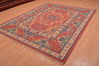 Kilim Red Hand Woven 79 X 99  Area Rug 100-109132 Thumb 2