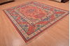 Kilim Red Hand Woven 79 X 99  Area Rug 100-109132 Thumb 9