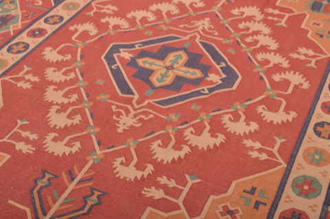 Kilim Red Flat Woven 89 X 120 Area Rug 100-109133 Image 6