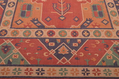 Kilim Red Flat Woven 89 X 120 Area Rug 100-109133 Image 8