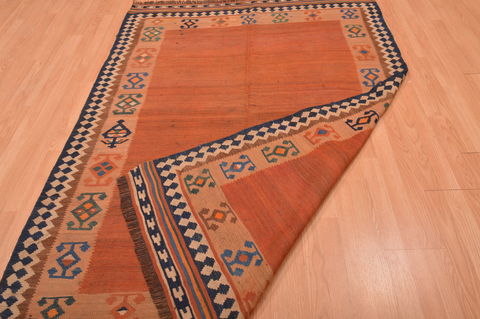 Kilim Beige Hand Knotted 51 X 89 Area Rug 100-109135 Image 14