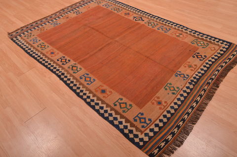 Kilim Beige Hand Knotted 51 X 89 Area Rug 100-109135 Image 3
