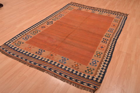 Kilim Beige Hand Knotted 51 X 89 Area Rug 100-109135 Image 5
