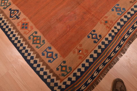 Kilim Beige Hand Knotted 51 X 89 Area Rug 100-109135 Image 7