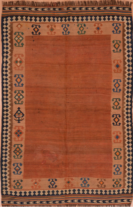 Kilim Beige Hand Knotted 51 X 89 Area Rug 100-109135 Image 0