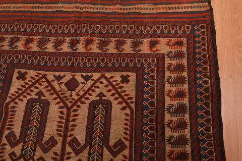 Kilim Brown Hand Knotted 55 X 84 Area Rug 100-109136 Image 12