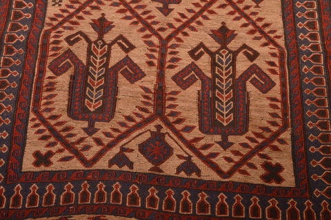 Kilim Brown Hand Knotted 55 X 84 Area Rug 100-109136 Image 8
