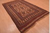 Kilim Brown Hand Knotted 55 X 84  Area Rug 100-109136 Thumb 5