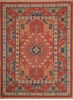 Kilim Red Hand Woven 89 X 117  Area Rug 100-109137 Thumb 0