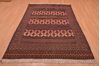 Kilim Brown Hand Knotted 410 X 79  Area Rug 100-109140 Thumb 4