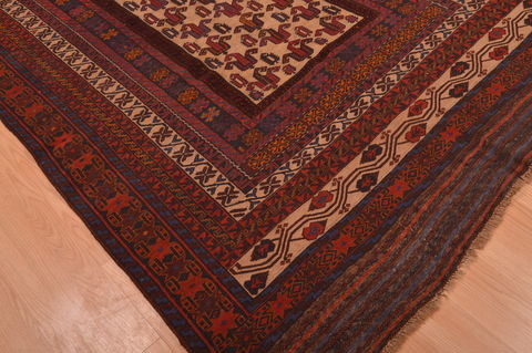 Kilim Red Hand Knotted 45 X 85 Area Rug 100-109143 Image 12