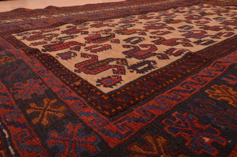 Kilim Red Hand Knotted 45 X 85 Area Rug 100-109143 Image 15