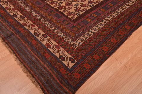 Kilim Red Hand Knotted 45 X 85 Area Rug 100-109143 Image 9