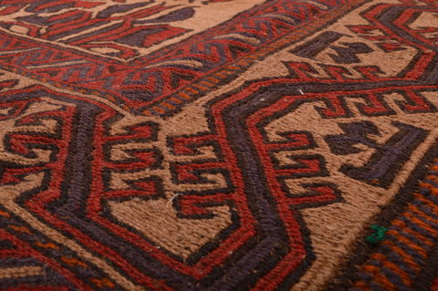 Kilim Red Hand Knotted 59 X 86 Area Rug 100-109146 Image 10