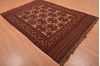 Kilim Red Hand Knotted 59 X 86  Area Rug 100-109146 Thumb 3