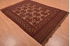 Kilim Red Hand Knotted 59 X 86 Area Rug 100-109146 Thumb 3
