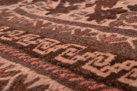 Kilim Brown Hand Knotted 53 X 85 Area Rug 100-109148 Image 10