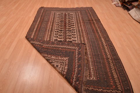 Kilim Brown Hand Knotted 53 X 85 Area Rug 100-109148 Image 11