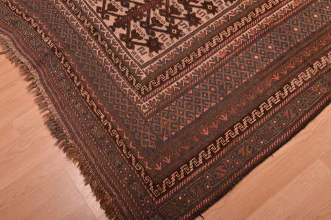 Kilim Brown Hand Knotted 53 X 85 Area Rug 100-109148 Image 5