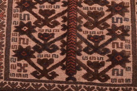 Kilim Brown Hand Knotted 53 X 85 Area Rug 100-109148 Image 6