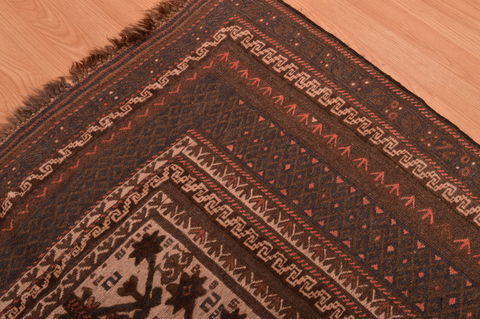 Kilim Brown Hand Knotted 53 X 85 Area Rug 100-109148 Image 7