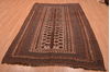 Kilim Brown Hand Knotted 53 X 85  Area Rug 100-109148 Thumb 2