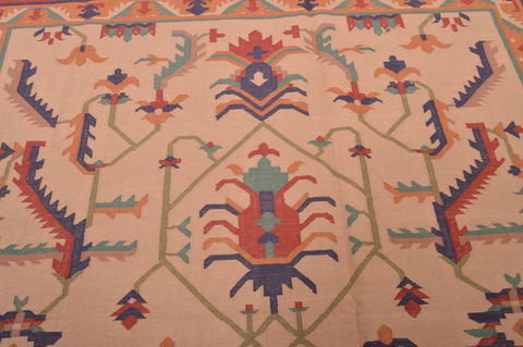 Kilim Red Flat Woven 90 X 120 Area Rug 100-109149 Image 11
