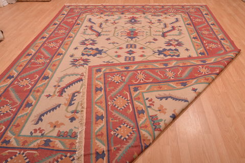 Kilim Red Flat Woven 90 X 120 Area Rug 100-109149 Image 13
