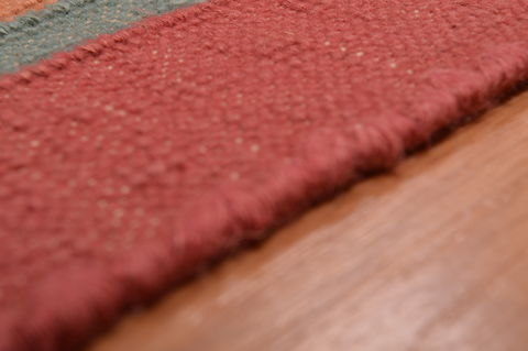 Kilim Red Flat Woven 90 X 120 Area Rug 100-109149 Image 6
