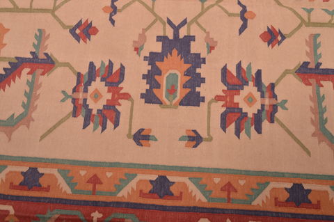 Kilim Red Flat Woven 90 X 120 Area Rug 100-109149 Image 9