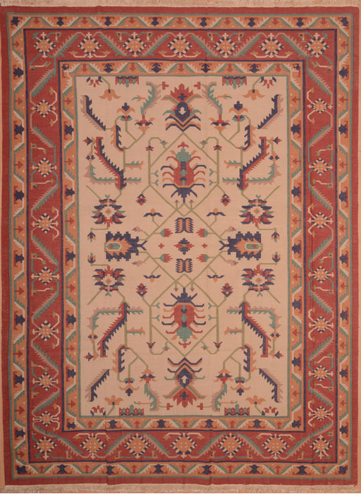 Kilim Red Flat Woven 90 X 120 Area Rug 100-109149 Image 0