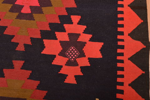 Kilim Red Runner Hand Woven 42 X 106 Area Rug 100-109150 Image 10