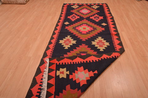 Kilim Red Runner Hand Woven 42 X 106 Area Rug 100-109150 Image 12