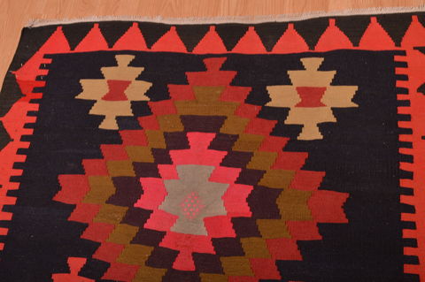 Kilim Red Runner Hand Woven 42 X 106 Area Rug 100-109150 Image 13