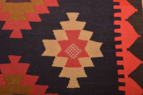 Kilim Red Runner Hand Woven 42 X 106 Area Rug 100-109150 Image 8