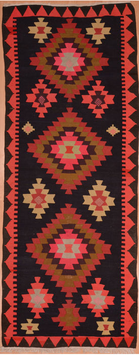 Kilim Red Runner Hand Woven 42 X 106 Area Rug 100-109150 Image 0
