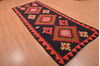 Kilim Red Runner Hand Woven 42 X 106 Area Rug 100-109150 Thumb 3