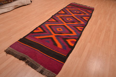 Kilim Red Runner Hand Woven 36 X 1011 Area Rug 100-109151 Image 13